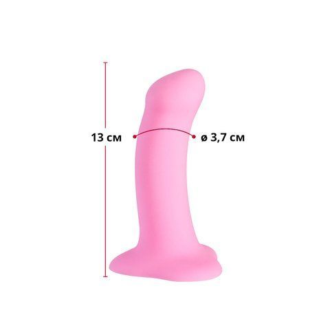 Фалоімітатор Fun Factory AMOR, рожевий, довжина 14,6 см, діаметр 3,7 см, вигнутий SX0984 фото
