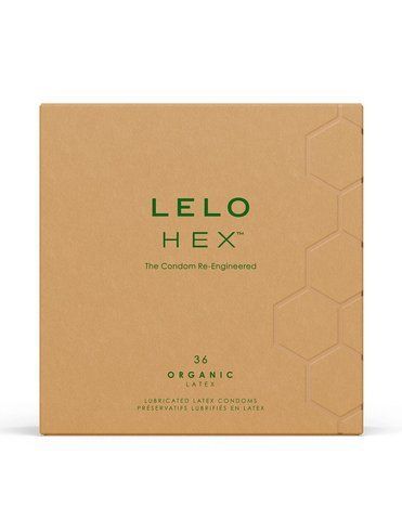 Презервативи LELO HEX Condoms Organic 36 Pack, тонкі та суперміцні SX3045 фото