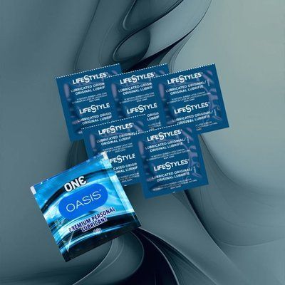 Комплект Резерв (ONE Oasis 3 г &ndash; 1 шт. LifeStyles Ultra Lubricated &ndash; 5 шт.) NO6871 фото