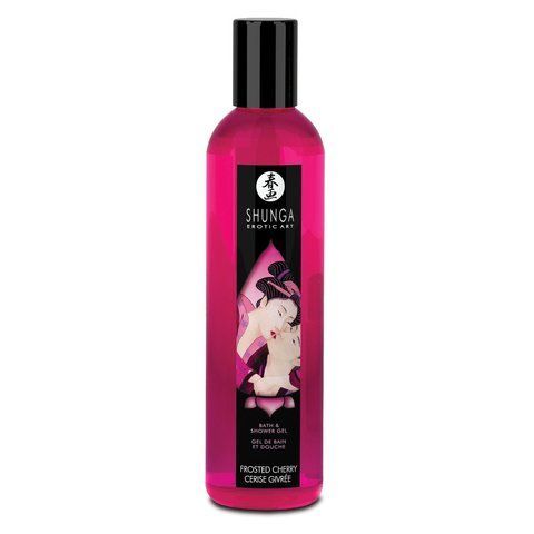 Гель для душу Shunga Shower Gel &ndash; Frosted Cherry (250 мл) з рослинними оліями та вітаміном Е SO2889 фото