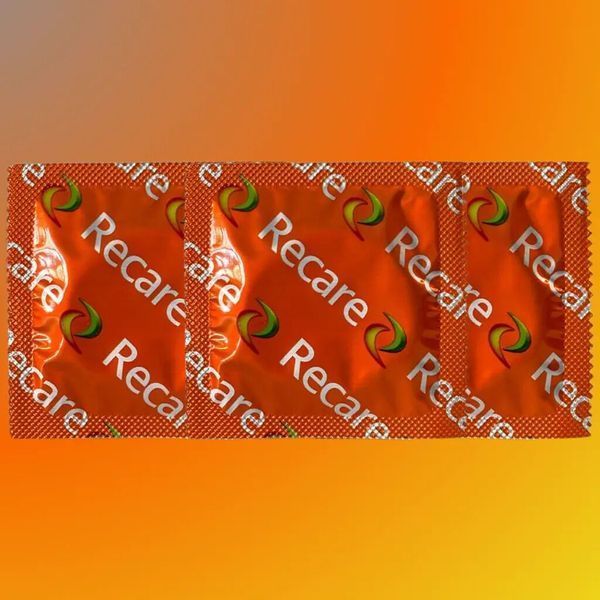 Презервативи Recare Color Fruit Flavour Condoms 3 шт, аромати: м'ята, банан, полуниця SX3318 фото