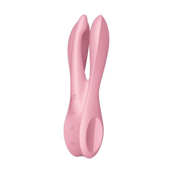 Кліторальний вібратор Satisfyer Threesome 1 Pink з трьома гнучкими пальчиками SO6985 фото