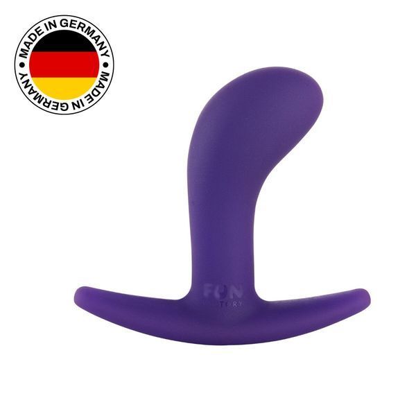 Анальна пробка Fun Factory BOOTIE, S, фіолетова, діаметр 2,8 см, тонкий обмежувач SX1002 фото