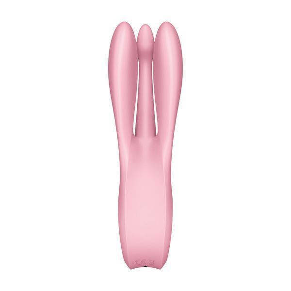 Кліторальний вібратор Satisfyer Threesome 1 Pink з трьома гнучкими пальчиками SO6985 фото