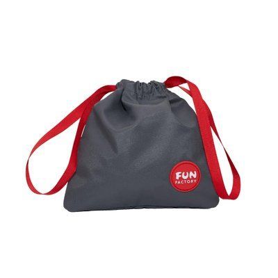 Сумка для секс-іграшок Fun Factory TOYBAG, S, сіра, кисет, 14x14 см SX1009 фото