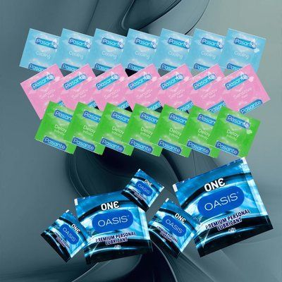 Комплект Pasante Sensitive Feel &ndash; 7 шт., Pasante Delay Infinity &ndash; 7 шт., Pasante Cooling &ndash; 7 шт., ONE Oasis 3 г &ndash; 5 шт. NO6624 фото