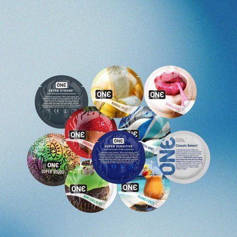 Набір "Ultimate Choice 23 (One Sensitive 4 шт., One Classic 4 шт., One Strong 4 шт., One Studs&nbsp;5 шт., One Flavor 6 шт.)" NO0359 фото