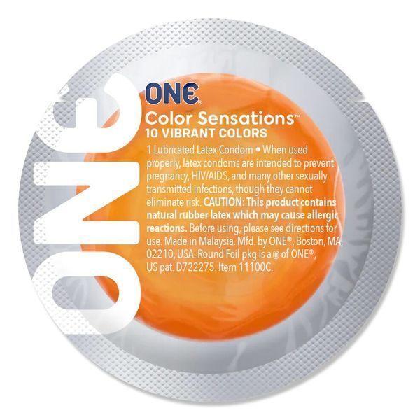 Презерватив ONE Color Sensations - ONE trip tot cloud nine (Orange) 1 шт SX0771 фото
