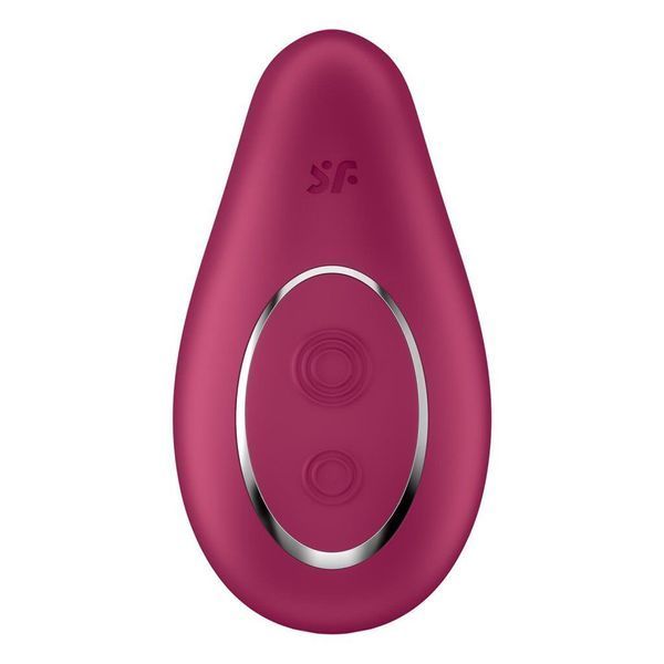 Вібратор Satisfyer Dipping Delight Berry, 2 мотори, гнучкий кінчик SO6990 фото
