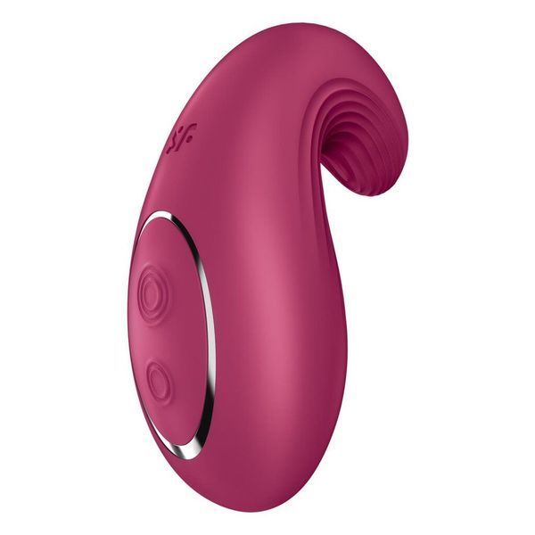 Вібратор Satisfyer Dipping Delight Berry, 2 мотори, гнучкий кінчик SO6990 фото