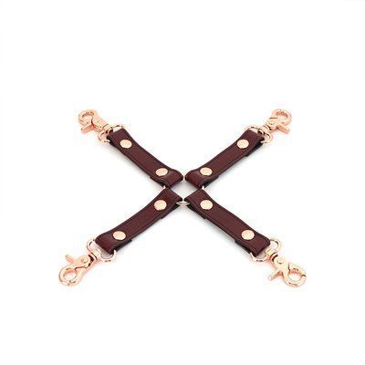 Шкіряна хрестовина Liebe Seele Wine Red Hogtie SO9459 фото