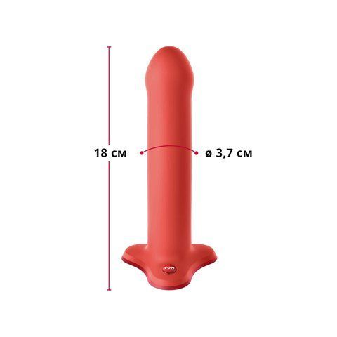 Фалоімітатор Fun Factory MAGNUM, помаранчевий, дуже гнучкий, довжина 18,3 см, діаметр 3,7 см SX0985 фото