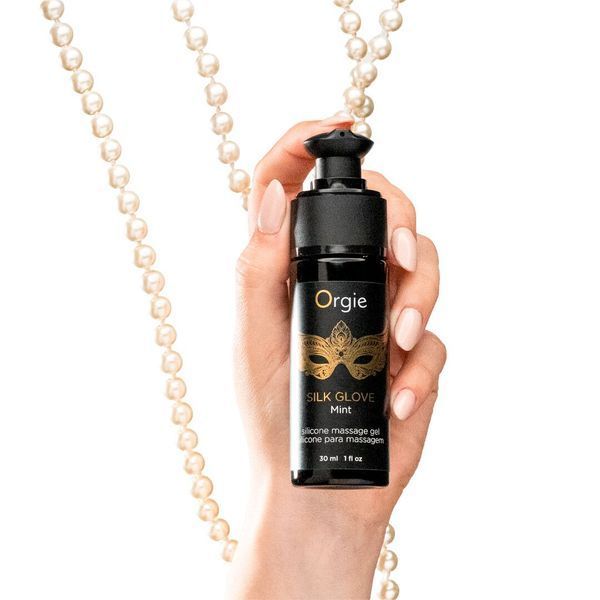 Набір для перлинного масажу Orgie &ndash; Pearls Lust Massage (30 мл), силіконовий гель, намисто SX1536 фото