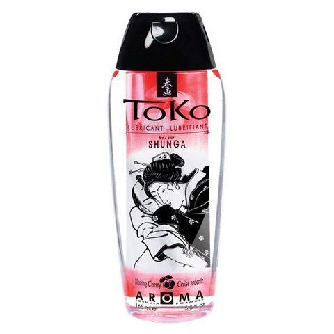 Лубрикант на водній основі Shunga Toko AROMA &ndash; Blazing Сherry (165 мл), не містить цукру SO2531 фото