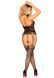 Мереживний бодістокінг з відкритим доступом Leg Avenue High neck lace bodystocking One size Black SX1040 фото 2