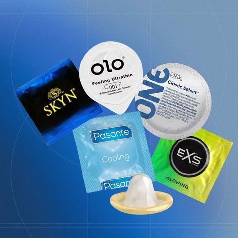 Tender Flow: EXS Glowing &times;6; Pasante Warming &times;6; Pasante Taste Strawberry &times;6; Skyn Extra Lubricated &times;1; ONE Classic Select &times;1 NO7033 фото