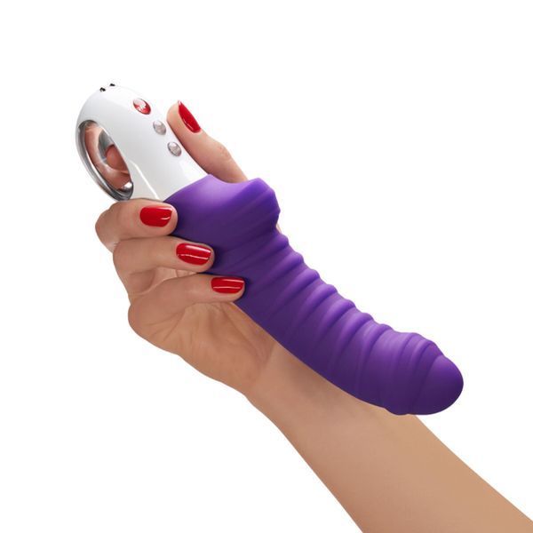 Вібратор для точки G Fun Factory TIGER violet, ребристий, підходить для анальної стимуляції SX0940 фото