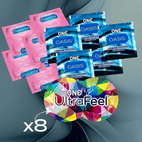 Комплект ONE Ultra Feel 8 шт., Pasante Sensitive Feel 5 шт., ONE Oasis 3 г &mdash; 5 шт. NO6721 фото