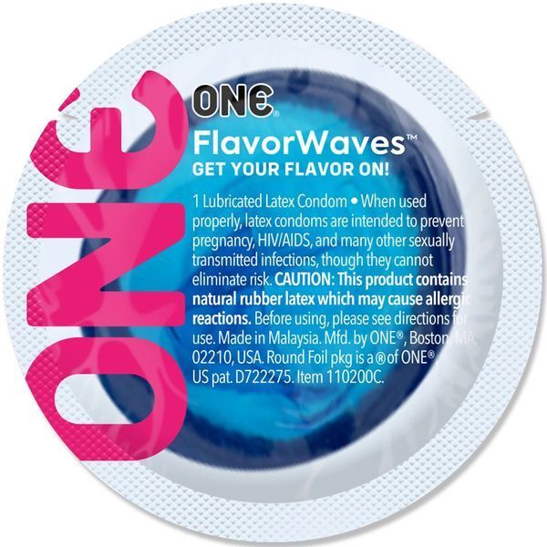 Набір презервативів ONE FlavorWaves, мегапак 100 шт. у тубусі NO7765 фото