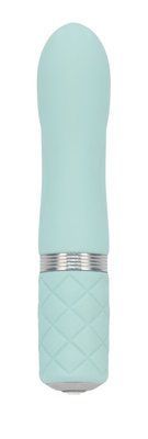 Розкішний вібратор PILLOW TALK - Flirty Teal з кристалом Swarovski, гнучка головка SO2726 фото