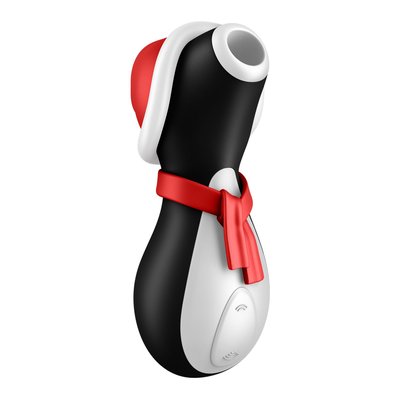 Вакуумний кліторальний стимулятор Satisfyer Penguin Holiday Edition, у шапочці та шарфі SO8777 фото