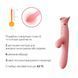 Вібратор з підігрівом та вакуумною стимуляцією клітора Zalo - ROSE Vibrator Strawberry Pink SO6680 фото 4