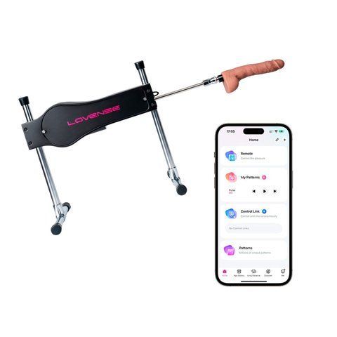 Смарт секс-машина Lovense Sex Machine, два штоки та фалоімітатори, можна для вебкаму SO6057 фото