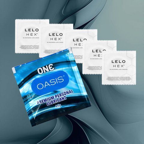 Комплект LELO HEX - Original &ndash; 5 шт., ONE Oasis 3 г &ndash; 1 шт, 5 шт + 1 шт NO6505 фото