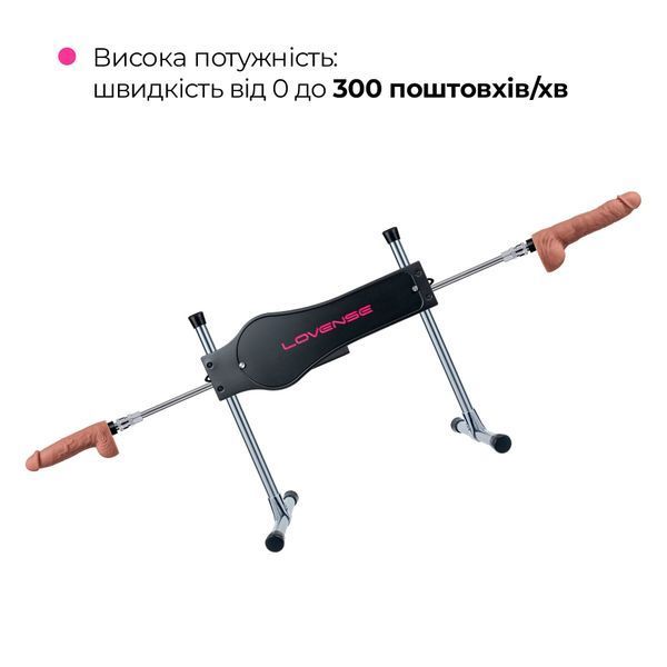 Смарт секс-машина Lovense Sex Machine, два штоки та фалоімітатори, можна для вебкаму SO6057 фото