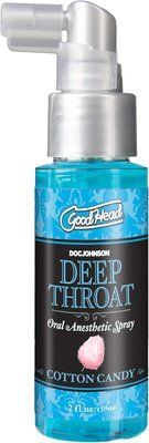 Спрей для мінету Doc Johnson GoodHead DeepThroat Spray - Cotton Candy 59 мл для глибокого мінету SX1321 фото