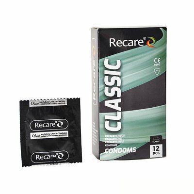 Презервативи Holographic Recare Classic Condoms 12 шт, класичні SX3334 фото