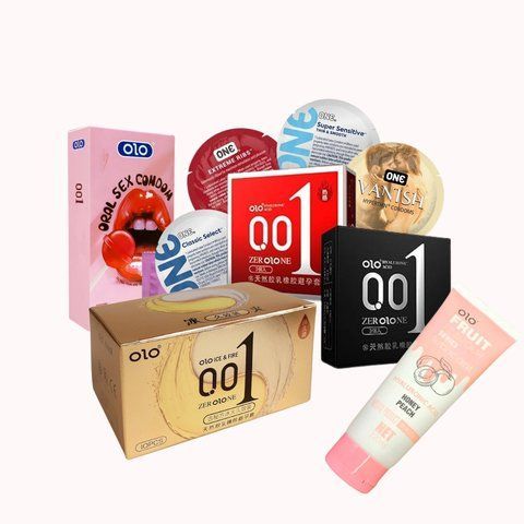 OLO + ONE + їстівний лубрикант (30 шт + 120 мл) NO6986 фото
