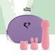 Мінівібратор FeelzToys Mister Bunny Pink з двома насадками SO4437 фото 4