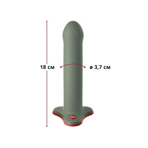 Фалоімітатор Fun Factory MAGNUM, оливковий, дуже гнучкий, довжина 18,3 см, діаметр 3,7 см SX0986 фото