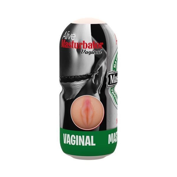 Недорогий мастурбатор-вагіна Alive Heineken Vagina у вигляді банки пива SO3988 фото