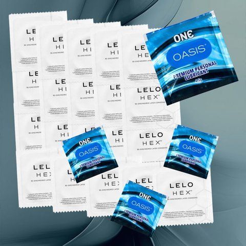 Комплект LELO HEX - Original &ndash; 20 шт., ONE Oasis 3 г &ndash; 4 шт, 20 шт + 4 шт NO6508 фото