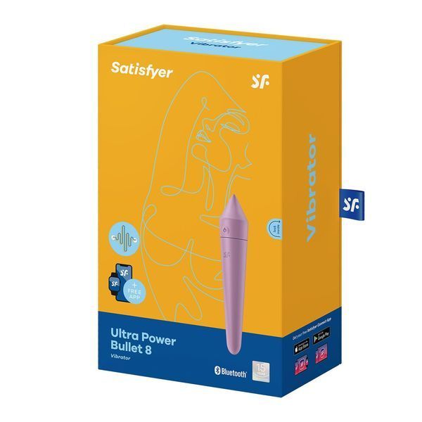 Смарт-мінівібратор Satisfyer Ultra Power Bullet 8 Lilac SO5438 фото