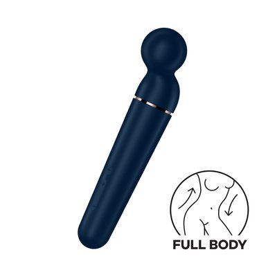 Вібромасажер Satisfyer Planet Wand-er Blue/Rosegold, дуже потужний, бездротовий SO8783 фото