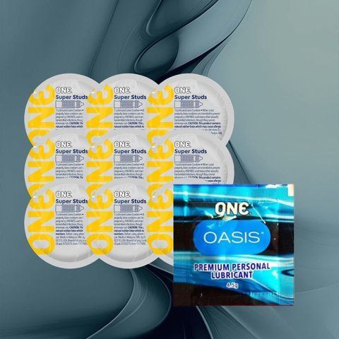 Набір "ONE Super Studs & ONE Oasis" (ONE Super Studs 9 шт, ONE Oasis (3 г)) 10 шт NO6119 фото
