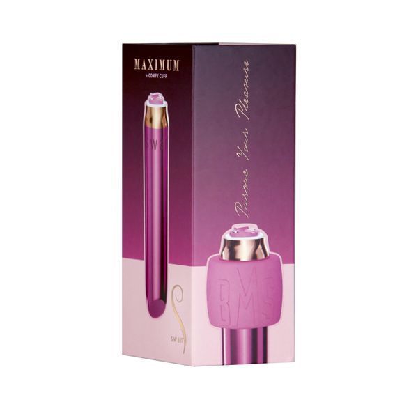 Віброкуля Swan Maximum + Comfy Cuff Pink, суперпотужна, різна інтенсивність, силіконова манжета SO8904 фото