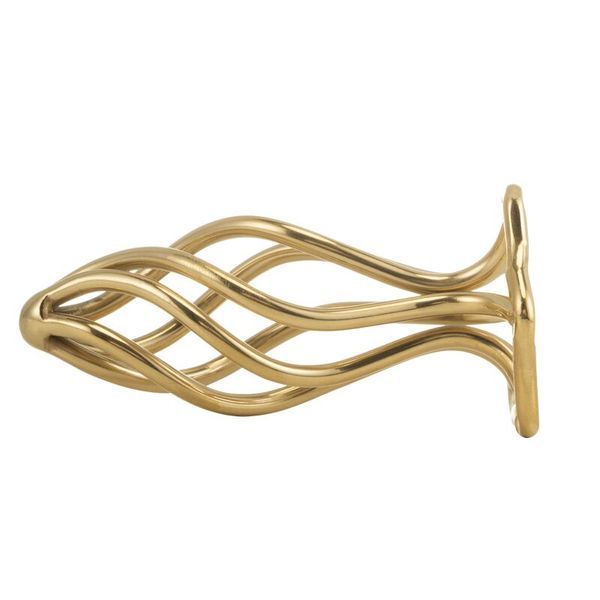 Анальна пробка LOCKINK SEVANDA Hollow Spiral Golden Metal Anal Plug - L size SX0884 фото