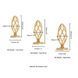 Анальна пробка LOCKINK SEVANDA Hollow Spiral Golden Metal Anal Plug - L size SX0884 фото 8