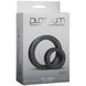 Набір ерекційних кілець Doc Johnson Platinum Premium Silicone &mdash; The C-Rings &mdash; Charcoal SO4918 фото 2
