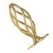 Анальна пробка LOCKINK SEVANDA Hollow Spiral Golden Metal Anal Plug - L size SX0884 фото 2