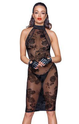 (SALE) Сукня Noir Handmade F240 Midi tulle dress with velvet straps - M SX0140 фото