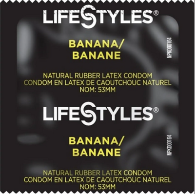 LifeStyles Banana - різного кольру, з ароматом банану, 1 шт. NO0476 фото