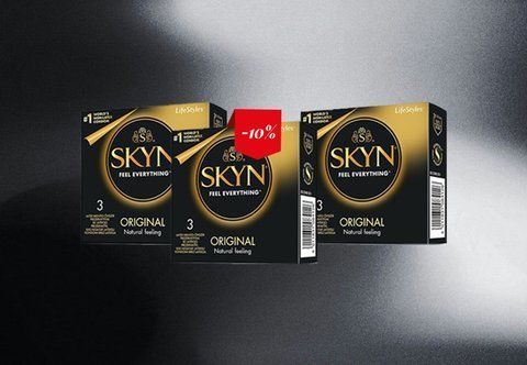 Skyn Non-Latex Original із 3 упаковок &mdash; безлатексні традиційної форми, 9 шт. NO7826 фото