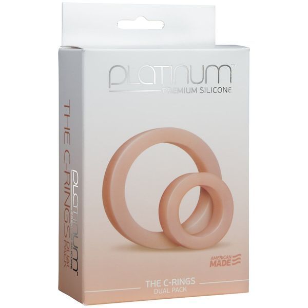 Набір ерекційних кілець Doc Johnson Platinum Premium Silicone &mdash; The C-Rings &mdash; White SO4919 фото