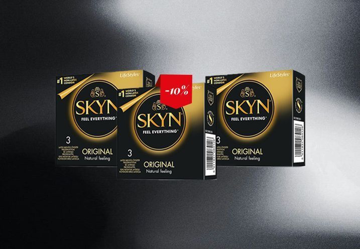 Skyn Non-Latex Original із 3 упаковок &mdash; безлатексні традиційної форми, 9 шт. NO7826 фото