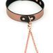 Нашийник із затискачами для сосків Liebe Seele Rose Gold Memory Collar with Nipple Clamps, шкіра SO9495 фото 10